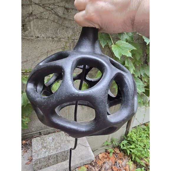 Silverwood Clove Black Geometric Resin Table Lamp 21" Tall 8" Diameter - Picture 7 of 8